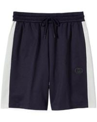 Gucci - Technical Jersey Shorts With Embroidery - Lyst