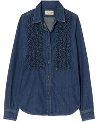 Nili Lotan - Long-Sleeved Denim Shirt - Lyst