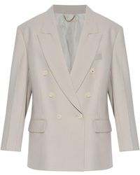 Victoria Beckham - Relaxed Double-Breasted Blazer - Lyst