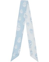 McQueen - Ribbon Skull Scarf - Lyst