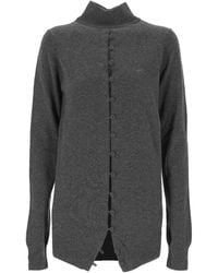 Mugler - Cashmere Open Cardigan - Lyst