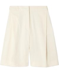 TOVE - Pleated Linen-Blend Shorts - Lyst