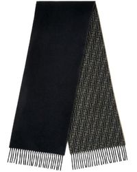 Fendi - Ff Scarf Ff Zucca Wool And Cashmere Scarf - Lyst