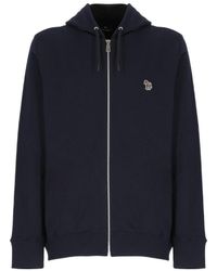 Paul Smith - Ps Zebra Patch Zipped Drawstring Hoodie - Lyst