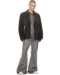 Rick Owens - Drawstring Hem Zipped Jacket - Lyst