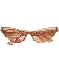 Bottega Veneta - Angle Cat Eye Sunglasses - Lyst