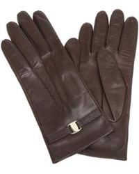 Ferragamo - Logo Detail Gloves - Lyst