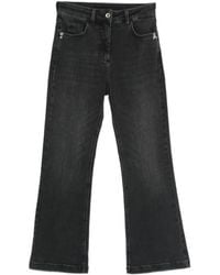 Patrizia Pepe - Cotton Flared Denim Jeans - Lyst