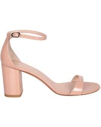 Stuart Weitzman - Nudist Block Heeled Sandals - Lyst