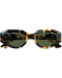 Bottega Veneta - Eyewear Oval Frame Sunglasses - Lyst