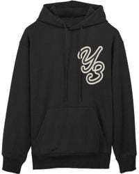 Y-3 - Logo-Printed Drawstring Hoodie - Lyst