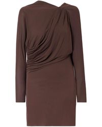Alex Perry - Open-Back Draped Jersey Mini Dress - Lyst