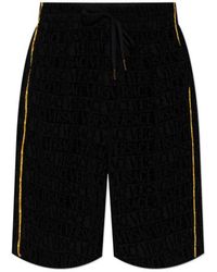 Versace - Drawstring Elastic Waist Shorts - Lyst