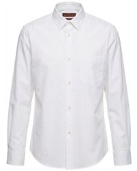 Gucci - Oxford Cotton Shirt With Web - Lyst