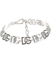 Dolce & Gabbana - Dg Logo Lettering Choker - Lyst