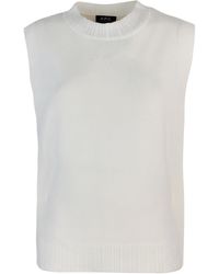 A.P.C. - Crewneck Knitted Vest - Lyst