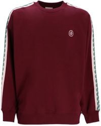 Drole de Monsieur - Tape-Detail Cotton Sweatshirt - Lyst