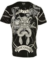Just Cavalli - Printed Short-Sleeved T-Shirt - Lyst