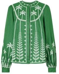 FARM Rio - Two-Tone Cross-Stitch Long-Sleeved Shirt - Lyst