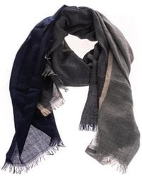 Brunello Cucinelli - Colour Block Fringed Scarf - Lyst