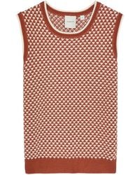 Varley - Jenson Patterned Cotton-Knit Tank - Lyst