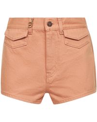Chloé - Chloé High-Waisted Denim Shorts - Lyst