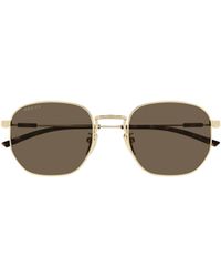 Gucci - Eyewear Geometric Frame Sunglasses - Lyst