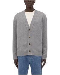 Bottega Veneta - Intrecciato Leather Patch Embellished Cardigan - Lyst