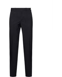 Prada - Logo Detailed Tapered Leg Trousers - Lyst