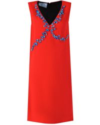 Prada - Sleeveless Dress - Lyst