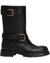 Dolce & Gabbana - Buckle-Detail Knee-High Boots - Lyst