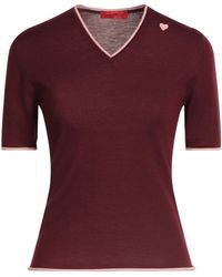 MAX&Co. - Short-Sleeved V-Neck Sweater - Lyst