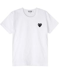 COMME DES GARÇONS PLAY - Logo Details Short-Sleeved T-Shirt - Lyst