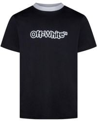 Off-White c/o Virgil Abloh - Round-Neck Short-Sleeved T-Shirt - Lyst