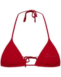 DSquared² - Lace-Up Bikini Top - Lyst