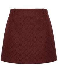 Gucci - Original Gg Canvas Mini Skirt - Lyst