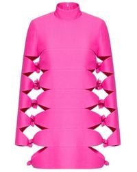 Valentino - Cut-Out Bow Detailed Dress - Lyst