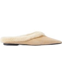 TOTEME - Square Toe Slippers - Lyst