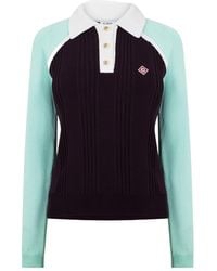 CASABLANCA - Logo Patch Polo Shirt - Lyst