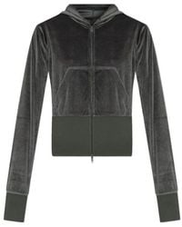 Balenciaga - Velvet Zip-Up Hooded Jacket - Lyst
