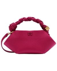Ganni - Bou Braided Handle Shoulder Bag - Lyst