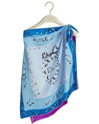 Dior - Iviera Asymmetrical Silk Top - Lyst