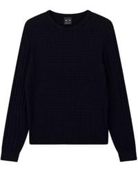 ARMANI EXCHANGE - Regular Fit Pullover Viscose Blend - Lyst