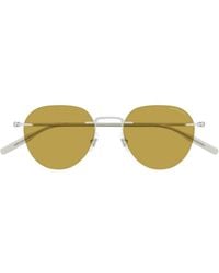 Montblanc - Eyewear Oval Frame Sunglasses - Lyst