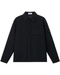 Stone Island - Logo Patch Overshirt Jacket - Lyst