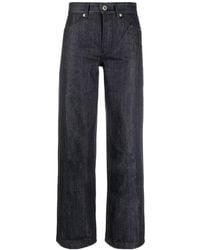 Jil Sander - Logo-Patch Straight-Leg Trousers - Lyst