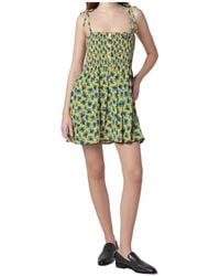 Miu Miu - Crêpe De Chine Mini-Dress - Lyst