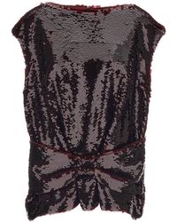 Simone Rocha - Dark Boxy Peplum Sequin Tank Top - Lyst