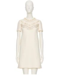 Valentino - Embellished Crewneck Dress - Lyst