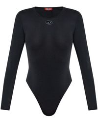 DIESEL - Oval D Cut Out Logo Bodysuit - Lyst